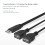 USB2.0 hane till dubbel hona Y-splitteradapter 4