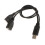 Cablu splitter Y USB 2.0 mascul la dublu mamă 6