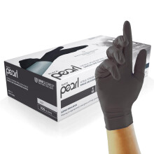 Unigloves Black Pearl Nitrile Examination Gloves - Multipurpose, Powder Free and Latex Free Disposable Gloves