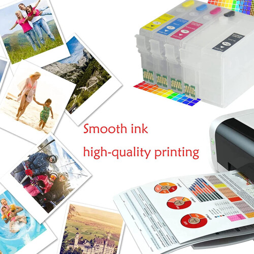 Refillable Ink Cartridges for Sublimation Printers (4-Pack) 1
