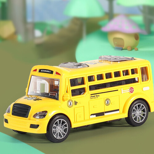 Jucărie autobuz școlar galben pentru copii mici 2-4 ani 1