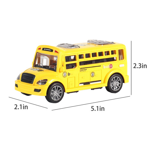 Jucărie autobuz școlar galben pentru copii mici 2-4 ani 2