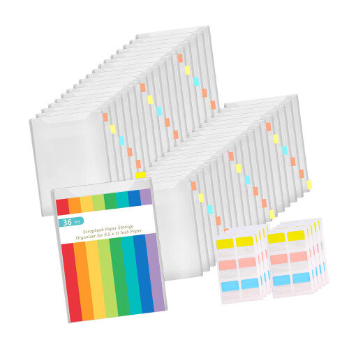 Multipurpose PP Sheet Protectors 36pcs Great For Documents And