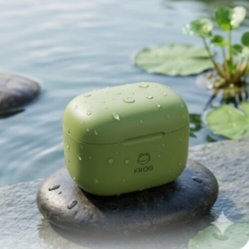 Ασύρματα ακουστικά Bluetooth Cute Frog - Ακουστικά TWS In-Ear με θήκη φόρτισης, στερεοφωνικ 2