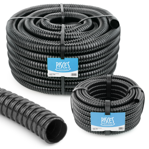 Pisces 10m Black Corrugated Hose - 40mm 1
