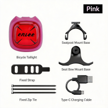 Cute Emoji Bike Tail Light, Colorful Personalized Bicycle Rear Light, Smart Brake Sensing LED Safety Lamp for Road & MTB Cycling
