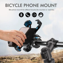 2026 Phone Mount for Bike & Motorcycle, 1s Auto-Lock Universal Handlebar Holder, 100mph Military Anti-Shake for iPhone 17 Samsung S26