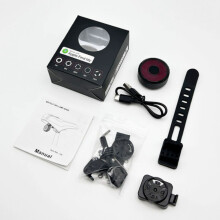 Bike Tail Light with Hidden GPS Tracker, Waterproof Anti-Theft Bike Alarm, Global Real-Time Locator for MTB, Road & Electric Bikes