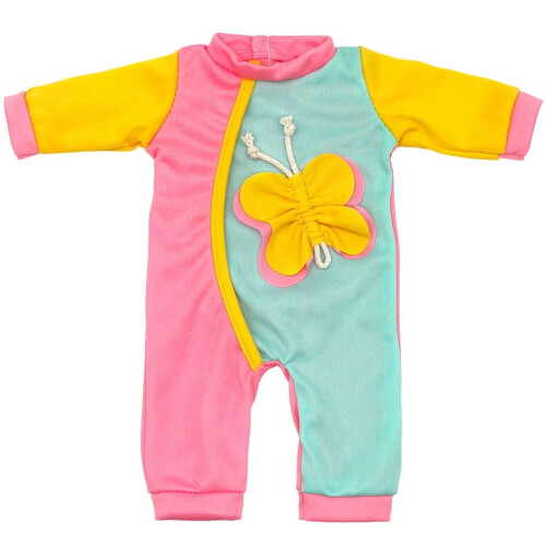 Sommerfugle-patchwork-jumpsuit til 14-16 tommer dukker 2