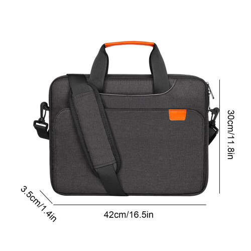 Bolsa impermeável para laptop de 15,6 polegadas com alça transversal. 1