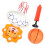 Coș de baschet pentru copii, design compact, cu desene animate 3