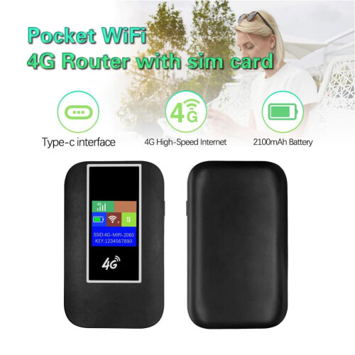 4G bærbart Wi-Fi-hotspot med 2100mAh batteri 1