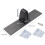 Fireplaces Screen Holder Brackets Feet Adjustable Metal-Black 4