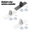 Fireplaces Screen Holder Brackets Feet Adjustable Metal-Black 6