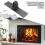 Fireplaces Screen Holder Brackets Feet Adjustable Metal-Black 7