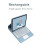 Husă cu tastatură Bluetooth cu trackpad și mouse pentru iPad 4