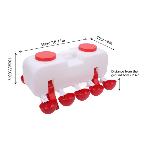 Automatisk kyllingvannsdispenser 25 stk 1