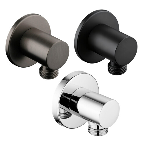 Simple Concealed Wall Mounted Shower Water-electroplated silver 1