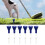 6Pcs Stable Base Golf Tees Set Adjustable Height For Various 2