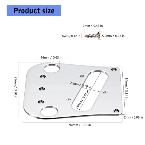 Enhanced Resonance Bridge Plate Metal Texture Suitable for 2