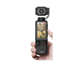 Cámara para vlogging 2.5K con lente giratoria de 180, cámara corporal de bolsillo con audio y video, 7 horas de batería, cámara POV con lu