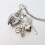 Romance Retro Heart Round Locket Keychain Featuring Cute-love 6