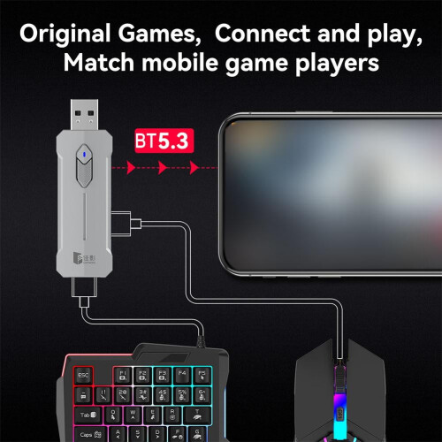 Mobiele gamecontroller-converter voor Android en HarmonyOS 2