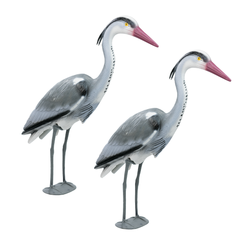 Pisces Decoy Heron Pond Predator Deterrant - Twin Pack