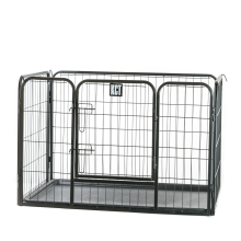 KCT Medium Heavy Duty Pet Play Pen + Floor Indoor/Outdoor Metal Enclosure for Dogs/Puppies