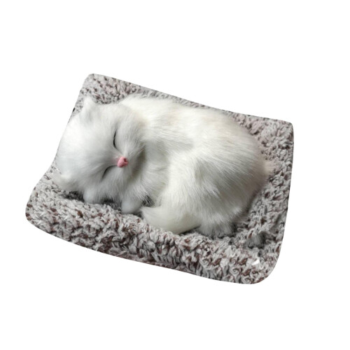 Mini slapende kat knuffel elektronisch speelgoed