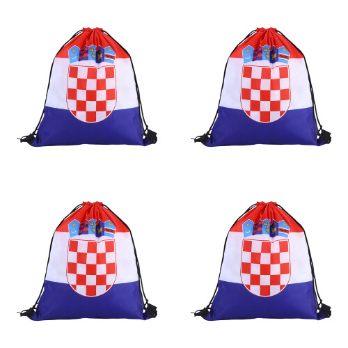 4PCS Polyester Storage Bags Designed With Tournament-Croatia