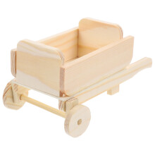 Nádherný dřevěný mini model vozíku pro domácí dekoraci