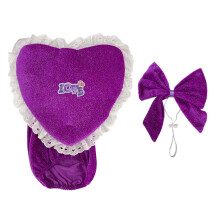 Valentine Rainbow Heart Gooses Costume Set Polyester For-p pink