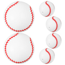 6-pack uppblåsbara basebollleksaker för barn, 7,5 cm PVC
