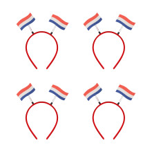 Set Of 4 Piece Comfortable Football Fan Headbands-Netherlands