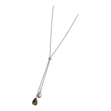 Fashion Adjustable Long Pull Necklace Waterdrop Pendant-79