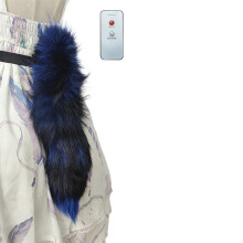 Furry Electric Moving Foxes Tail-Schwarz und Blau