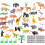 Realistiske plastik mini jungledyrfigurer 32 stk. 1
