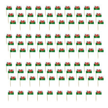 100Pcs Colorful National Flag Cake Decorations Cake Picks-wells