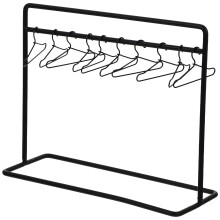 Schwarze Kleiderbügel aus Eisen für Puppen (10er-Set)