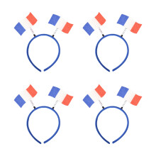 4Pcs Sports Event Flag Headbands For Sports Party-France