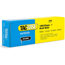 TACWISE 25mm Brad Nails Box of 4000 Galvanised Nails 18G Series