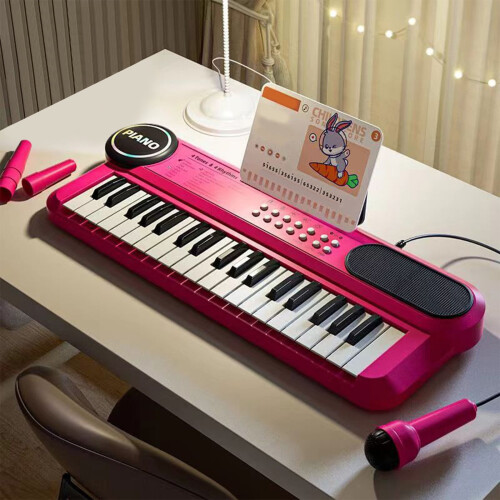 37-tangenters barnpiano med mikrofon 2
