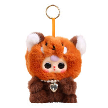 Matériaux mous uniques de porte-clés en peluche et-Jaune