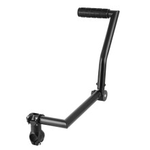 Poignée pliante en aluminium légère de coupe-herbe avec-Noir