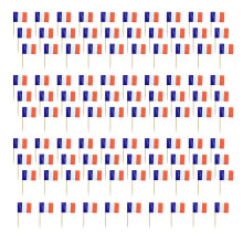 100Pcs Colorful National Flag Cake Decorations Cake-France