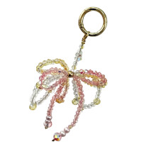 Crystals Bead Phone String Bowknot Decoration Feminine Accessory