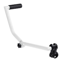Lightweight Aluminum Mower Handle With Adjustable Height-White