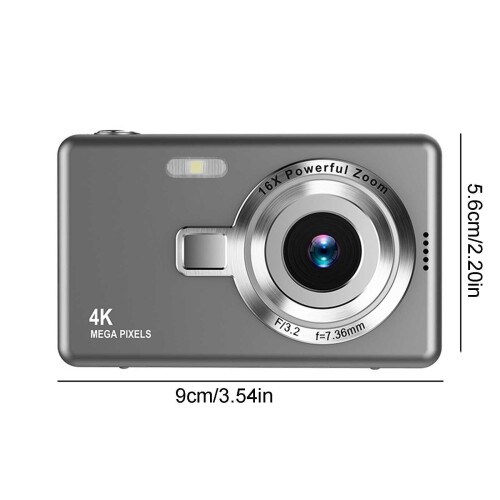 Câmera digital 48MP 1080P Zoom de 16x LCD de 2,4 polegadas 2