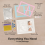 Kit para impressão de mãos e pés de bebê com moldura de madeira e vidro. 4